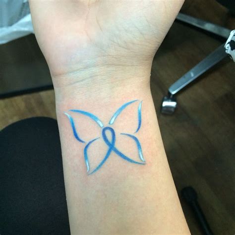 Thyroid Cancer Ribbon Tattoo - CancerWalls