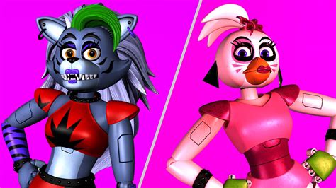 Roxanne Wolf and Glamrock Chica (FNaF SB SFM) by GwenAlvarez36 on ...