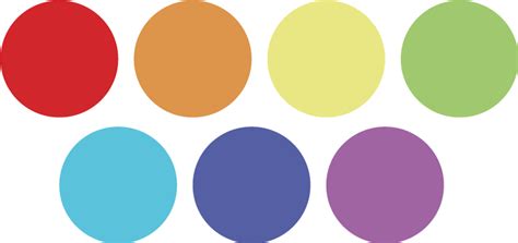 Multi-coloured circles geometric wall sticker - TenStickers