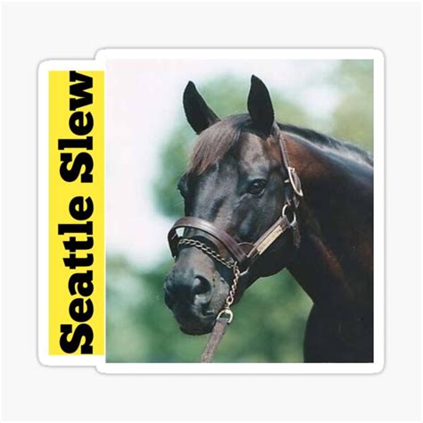 "Seattle Slew - Triple Crown Winner" Sticker for Sale by sagestar | Redbubble