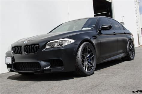 Matte Black BMW F10 M5 Gets Vorsteiner Flow Forged Wheels