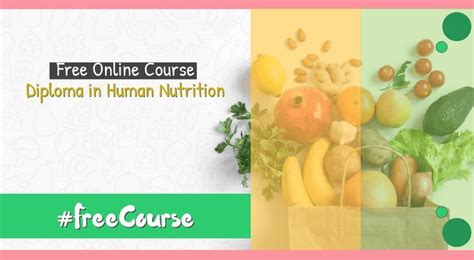 Free Online Course: Diploma in Human Nutrition | Human nutrition, Nutrition course, Nutrition