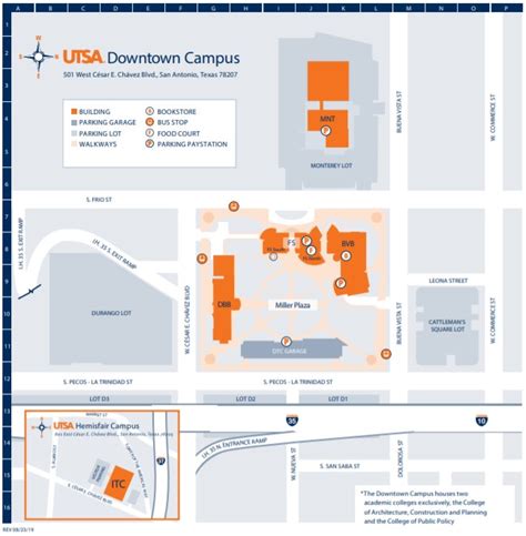 Main Campus Map Utsa Campus Map Campus Wayfinding Signage Design ...