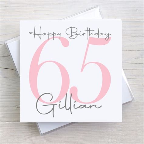 65th Birthday Card - Etsy