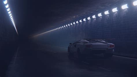 Foggy Tunnel Lamborghini 4k Wallpaper,HD Cars Wallpapers,4k Wallpapers ...