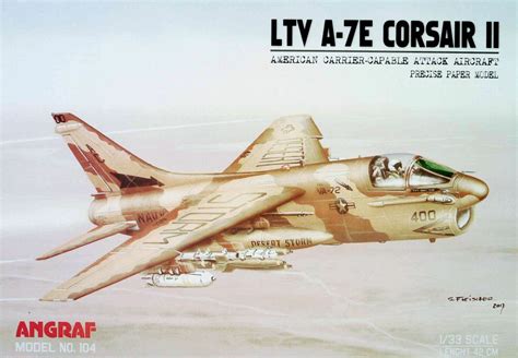 LTV A-7E Corsair II - fentens Papermodels