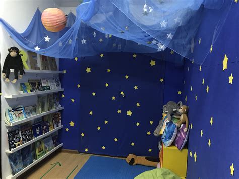 Reading galaxy. Tried to make this corner as cozy as possible so kids will feel comfy and ...