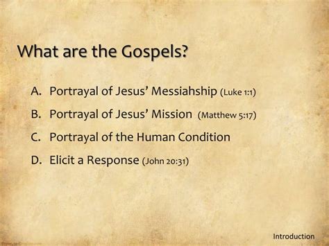 Gospel of mark presentation