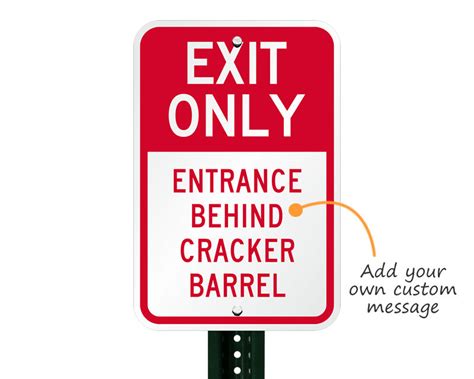 Exit Only Signs & Exit Parking Lot Signs