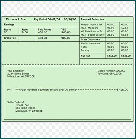 Paycheck Stub Templates For Microsoft Word - Template 2 : Resume Examples #emVKnwOLYr