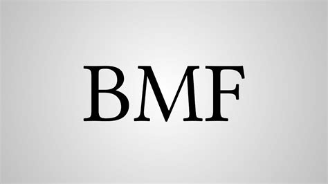 What Does "BMF" Stand For? - YouTube