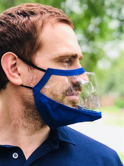 Completely Clear Face Mask With Nose Wire and Chin Cover | Etsy