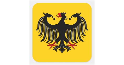 German Eagle Square Sticker | Zazzle