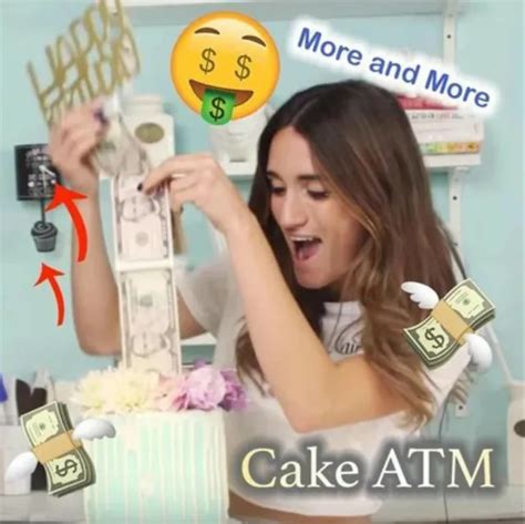 CAKE ATM HAPPY Birthday Cake Topper Money Box Funny Cake ATM Happy Birthday $5.08 - PicClick