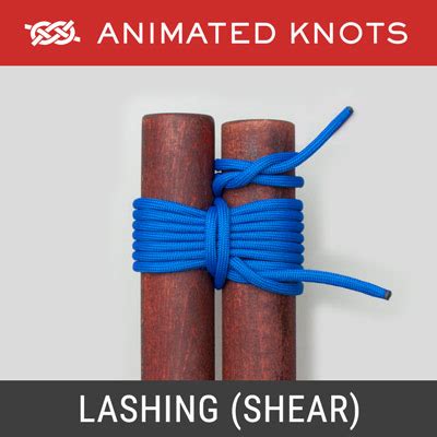 Lashing Knot – Shear | How to tie a Lashing Knot – Shear using Step-by-Step Animations ...