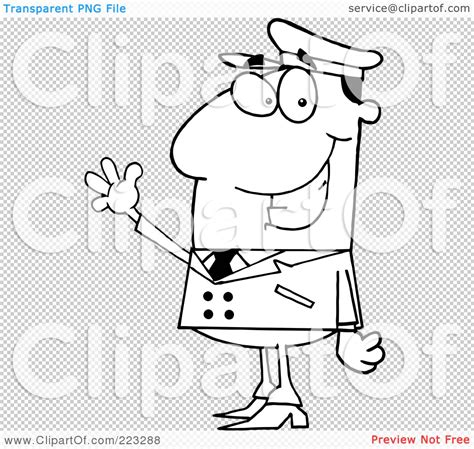 Royalty-Free (RF) Clipart Illustration of a Coloring Page Outline Of A ...