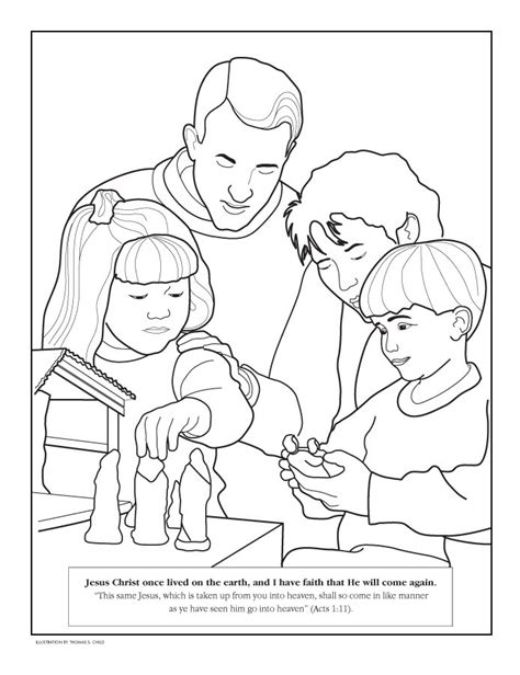 Honor Thy Father And Mother Coloring Page Coloring Pages