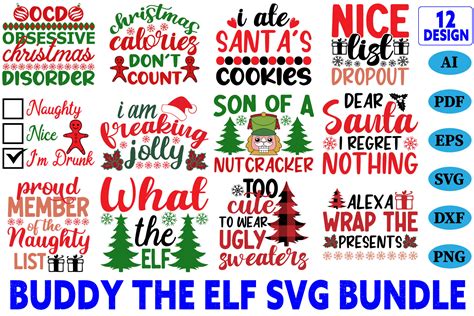 Buddy the ELF SVG Bundle Graphic by SVG Design STORE · Creative Fabrica