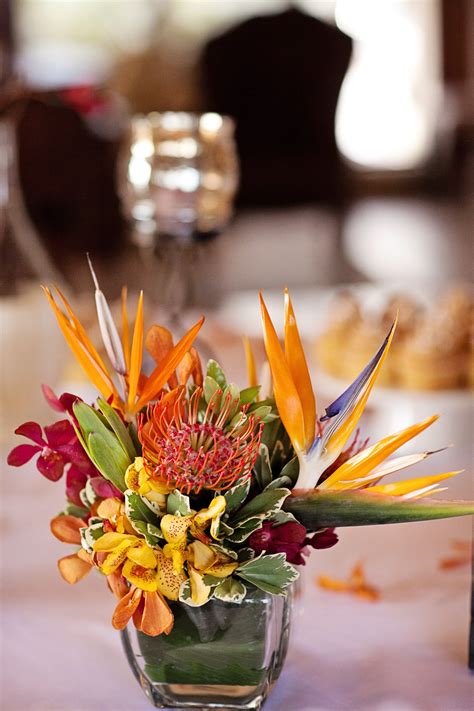 Bird of Paradise Centerpieces | Arreglos florales tropicales, Arreglos florales, Arreglos de ...