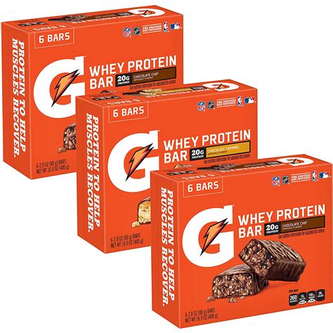 Amazon: Gatorade Whey Protein Bars 18-Count Variety Pack Just $12.22 ...