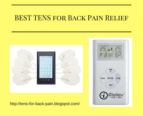 TENS for Back Pain: Best TENS Unit for Back Pain