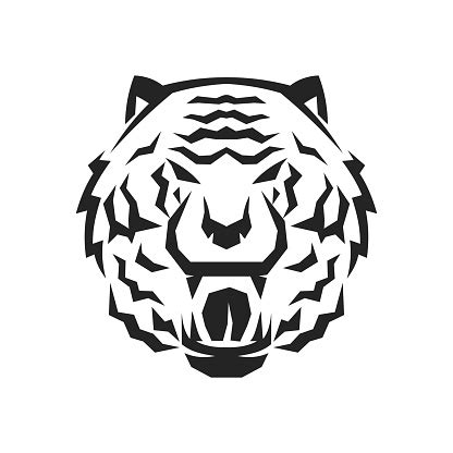 Tiger Logo Template Isolated Brand Identity Icon Abstract Vector Graphic Stock Illustration ...