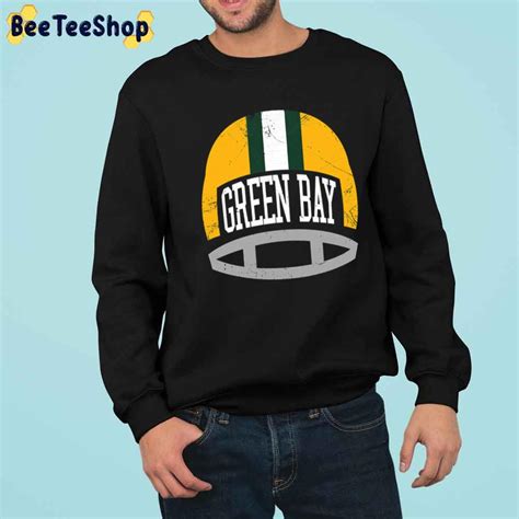 Retro Helmet Green Bay Packers Football Unisex Sweatshirt - Beeteeshop