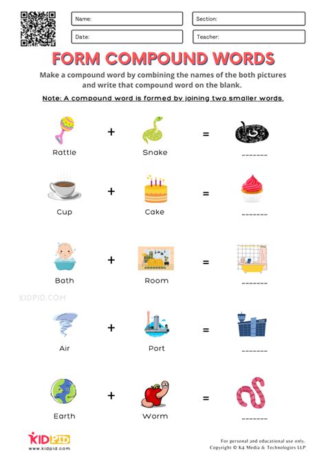 Worksheets for Kindergarten - Free Download - Kidpid