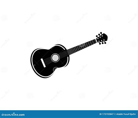 Guitar symbol illustration stock vector. Illustration of style - 173192847