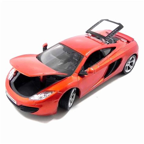 Burago Mclaren 12C Orange 1/24 Diecast Model - The Model Shop