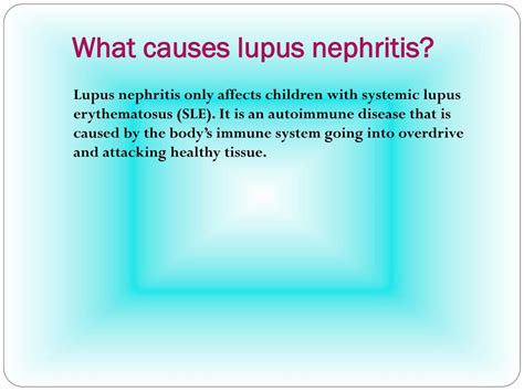 PPT - Lupus Nephritis: Causes, Symptoms, Daignosis, Prevention and ...