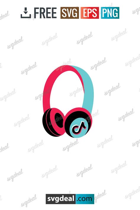 Free Tiktok Headphones Svg - SVGDeal.com