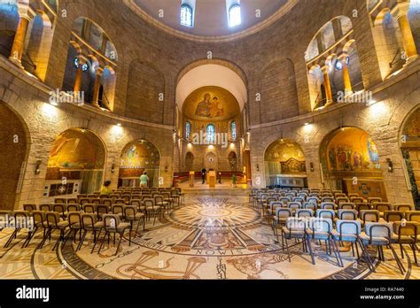 Interior of Dormitio Abbey, Byzantine Church, Mount Zion, Jerusalem, Israel Stock Photo - Alamy