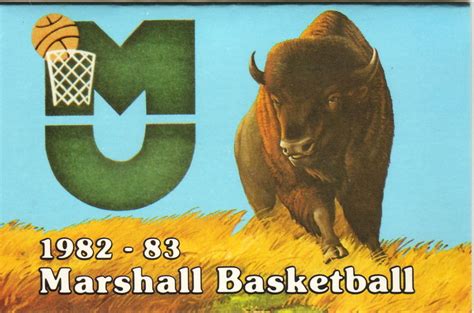 1982-83 Marshall Thundering Herd Basketball Schedule--McDonald's ...