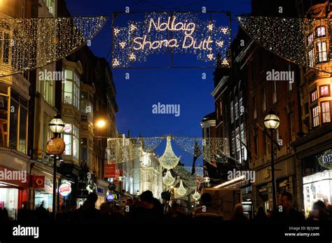 Christmas lights decorations grafton Street Dublin Ireland Stock Photo: 28310741 - Alamy