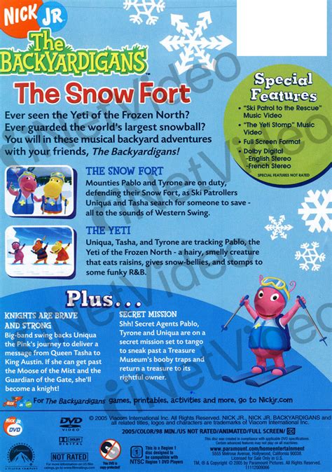 The Backyardigans - The Snow Fort on DVD Movie