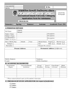 Iiuc Admission Form Download - Fill Online, Printable, Fillable, Blank ...