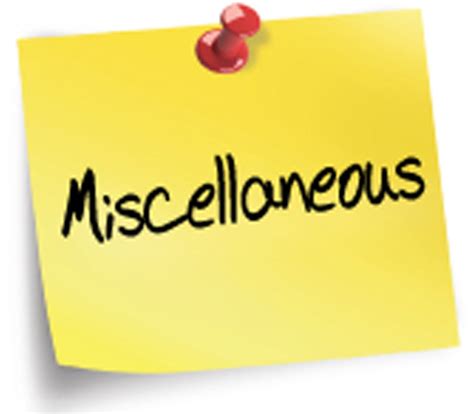 Miscellaneous Meaning