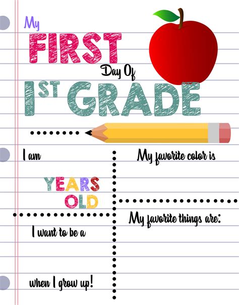 First Day of School Printable Sign Custom Print Outs - Busy Loving Life