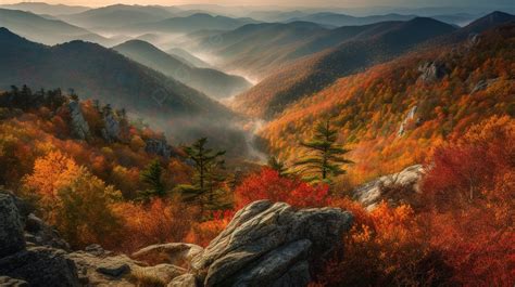 Autumn Scenes In The Mountains Near The Sun Background, Pictures Of ...