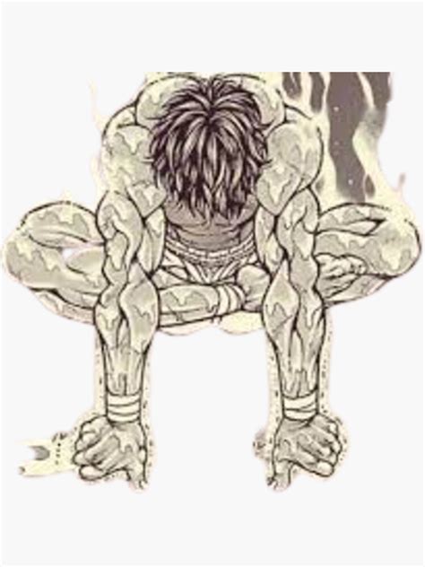 Pegatina «Baki Hanma El Grappler - Pose de Baki Hanma» de merch ...