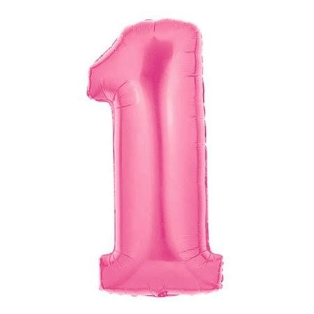 Number 1 Pink Balloon - Balloon Delivery by BalloonPlanet.com