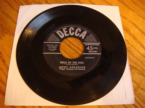 Old 45 RPM Belle of the Ball & Blue Tango Leroy Anderson Decca Records ...