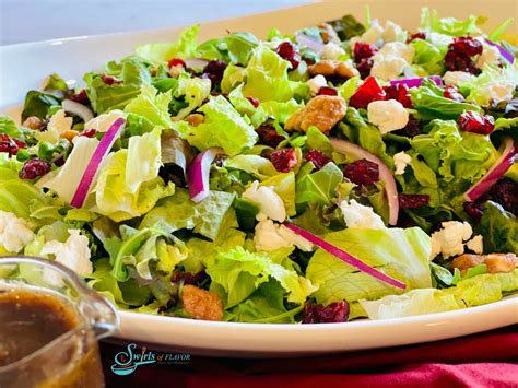 Cranberry Walnut Salad With Balsamic Vinaigrette - Swirls of Flavor