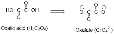 K2C2O4 is potassium oxalate. Draw the structure of the oxalate anion. What is the charge on the ...