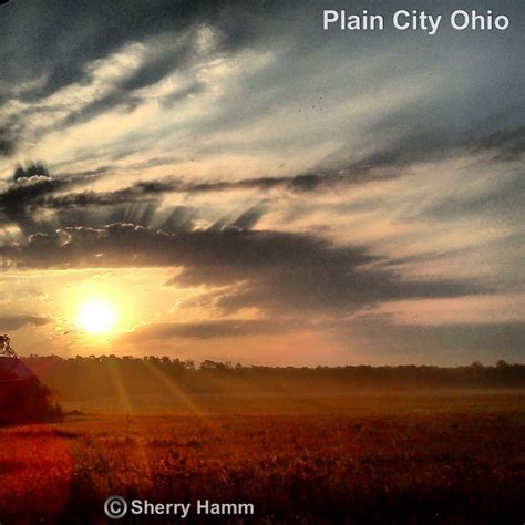 Sunset over field, Plain City Ohio, #asseeninplaincity, #whyiloveplaincity, #plaincityohio ...