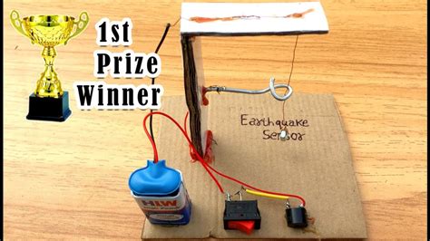 How to make Earthquake Alarm Working Model / School Science Project ...