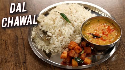 Dal Chawal | How To Make Dal Rice | Yellow Dal & Jeera Rice | Traditional Veg Recipe By Chef ...