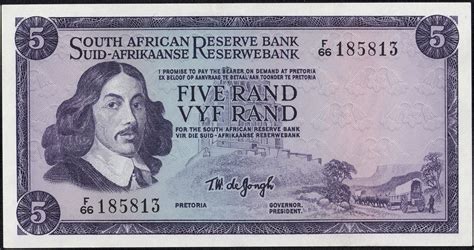 My Currency Collection: South African Currency 5 Rand banknote 1967 Jan ...