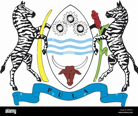 Botswana coat of arms hi-res stock photography and images - Alamy